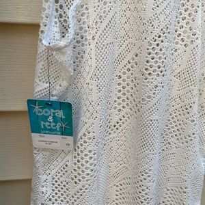 Girls White cover up